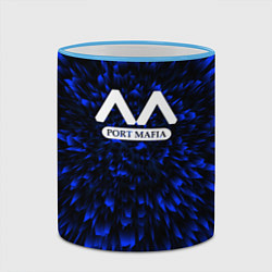 Кружка 3D Bungo Stray Dogs blue energy, цвет: 3D-небесно-голубой кант — фото 2