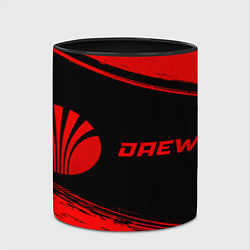 Кружка 3D Daewoo - red gradient по-горизонтали, цвет: 3D-белый + черный — фото 2