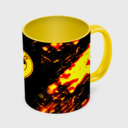 Кружка цветная BMW огненные краски