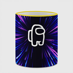 Кружка 3D Among Us neon energy, цвет: 3D-желтый кант — фото 2