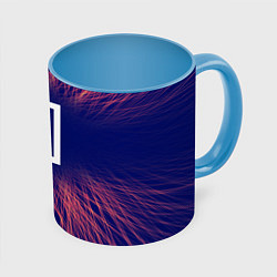 Кружка 3D Paramore red energy, цвет: 3D-белый + небесно-голубой