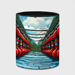 Кружка 3D Зал Муай Тай, цвет: 3D-белый + черный — фото 2