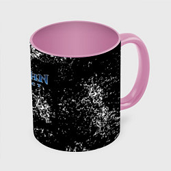 Кружка 3D Genshin Impact брызги красок, цвет: 3D-белый + розовый