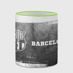 Кружка 3D Barcelona - grey gradient по-горизонтали, цвет: 3D-светло-зеленый кант — фото 2