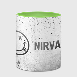 Кружка 3D Nirvana - white gradient по-горизонтали, цвет: 3D-белый + светло-зеленый — фото 2