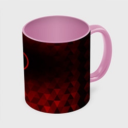 Кружка 3D Dead Space red poly, цвет: 3D-белый + розовый