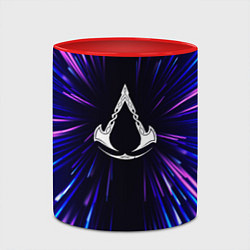 Кружка 3D Assassins Creed neon energy, цвет: 3D-белый + красный — фото 2