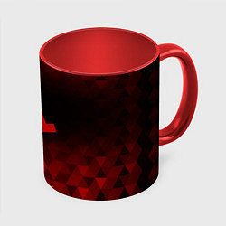 Кружка цветная Half-Life red poly