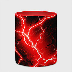 Кружка 3D Lightning, цвет: 3D-белый + красный — фото 2