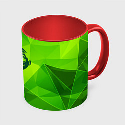 Кружка цветная Tomodachi Game green poly