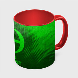 Кружка цветная Blue Exorcist - green gradient