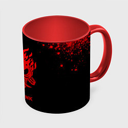 Кружка цветная Cyberpunk 2077 - red gradient