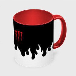 Кружка цветная Monster energy red logo