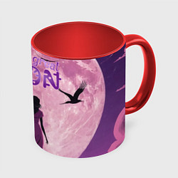 Кружка 3D Great moon mystery, цвет: 3D-белый + красный