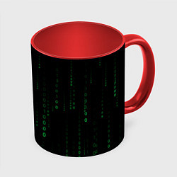 Кружка цветная Color black green