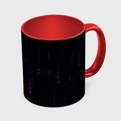 Кружка цветная Color black pink