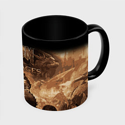 Кружка 3D Doom the dark ages, цвет: 3D-белый + черный