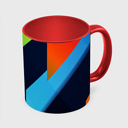 Кружка 3D Multicolored, цвет: 3D-белый + красный