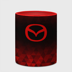 Кружка 3D Mazda red poly, цвет: 3D-белый + красный — фото 2