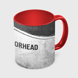 Кружка 3D Motorhead - white gradient по-горизонтали, цвет: 3D-белый + красный