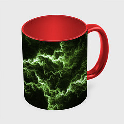 Кружка цветная Lightning green glow