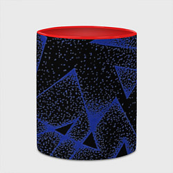 Кружка 3D Triangles with dots, цвет: 3D-белый + красный — фото 2