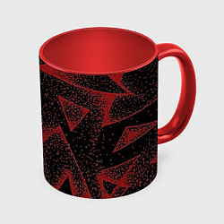 Кружка цветная Triangles with dots