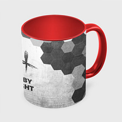 Кружка 3D Dead by Daylight - white gradient, цвет: 3D-белый + красный