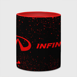 Кружка 3D Infiniti - red gradient по-горизонтали, цвет: 3D-белый + красный — фото 2