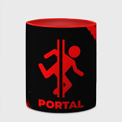 Кружка 3D Portal - red gradient, цвет: 3D-белый + красный — фото 2