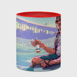 Кружка 3D Кэл Хэмптон Gta 6, цвет: 3D-белый + красный — фото 2