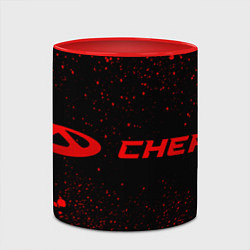 Кружка 3D Chery - red gradient по-горизонтали, цвет: 3D-белый + красный — фото 2