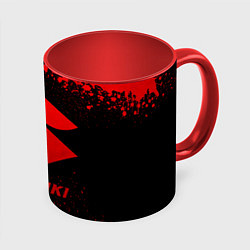 Кружка 3D Suzuki - red gradient, цвет: 3D-белый + красный