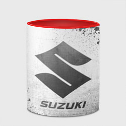 Кружка 3D Suzuki - white gradient, цвет: 3D-белый + красный — фото 2