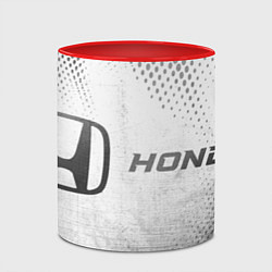 Кружка 3D Honda - white gradient по-горизонтали, цвет: 3D-белый + красный — фото 2