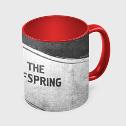 Кружка 3D The Offspring - white gradient по-горизонтали, цвет: 3D-белый + красный