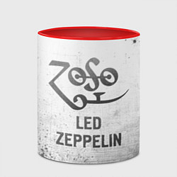 Кружка 3D Led Zeppelin - white gradient, цвет: 3D-белый + красный — фото 2