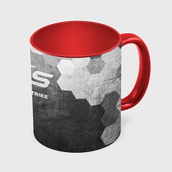 Кружка цветная Counter-Strike 2 - grey gradient