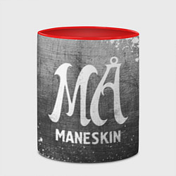 Кружка 3D Maneskin - grey gradient, цвет: 3D-белый + красный — фото 2