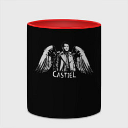 Кружка 3D Castiel - supernatural, цвет: 3D-белый + красный — фото 2