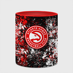 Кружка 3D Atlanta Hawks, цвет: 3D-белый + красный — фото 2