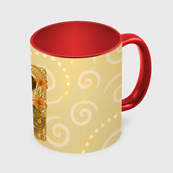 Кружка цветная Юн Сан-ха Astro портрет в цветах