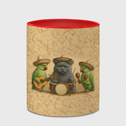 Кружка 3D Надежды маленький оркестрик, цвет: 3D-белый + красный — фото 2