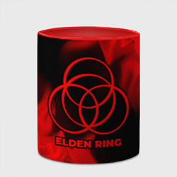 Кружка 3D Elden Ring - red gradient, цвет: 3D-белый + красный — фото 2