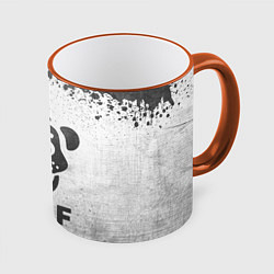Кружка 3D FNAF - white gradient, цвет: 3D-оранжевый кант
