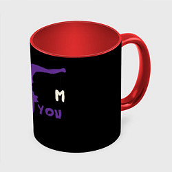 Кружка 3D Depeche Mode - I Feel You силуэт, цвет: 3D-белый + красный