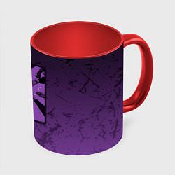 Кружка 3D Lazarus: Violet Pattern, цвет: 3D-белый + красный