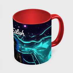 Кружка цветная Певица Билли Айлиш