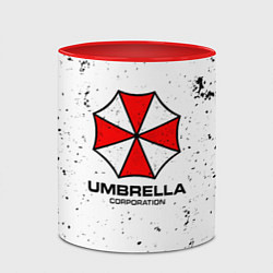 Кружка 3D Umbrella - white dirt, цвет: 3D-белый + красный — фото 2