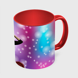 Кружка цветная Lana Del Rey закрыла глаза